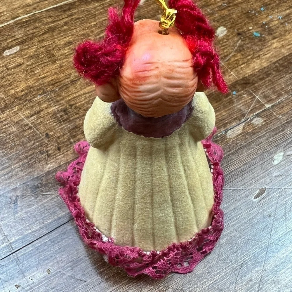 Jasco L'il Chimers Heirloom Doll Porcelain Bell Christmas Ornament #382 With Box